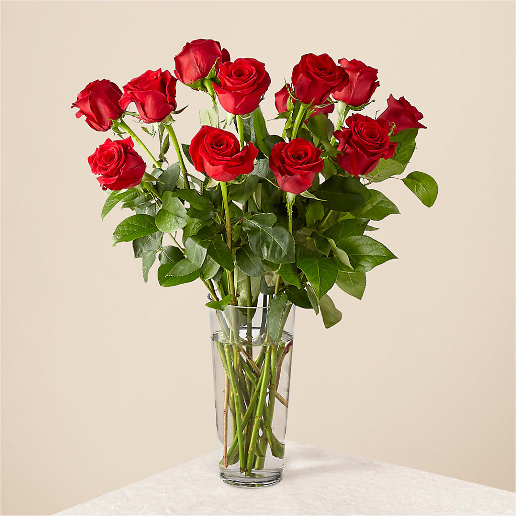 Long Stem Red Rose Bouquet – SARAH'S FLOWERS, Fullerton CA