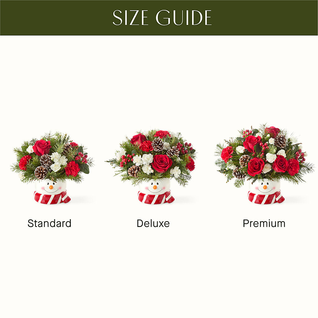 Jolly Snowman Bouquet – SARAH'S FLOWERS, Fullerton CA