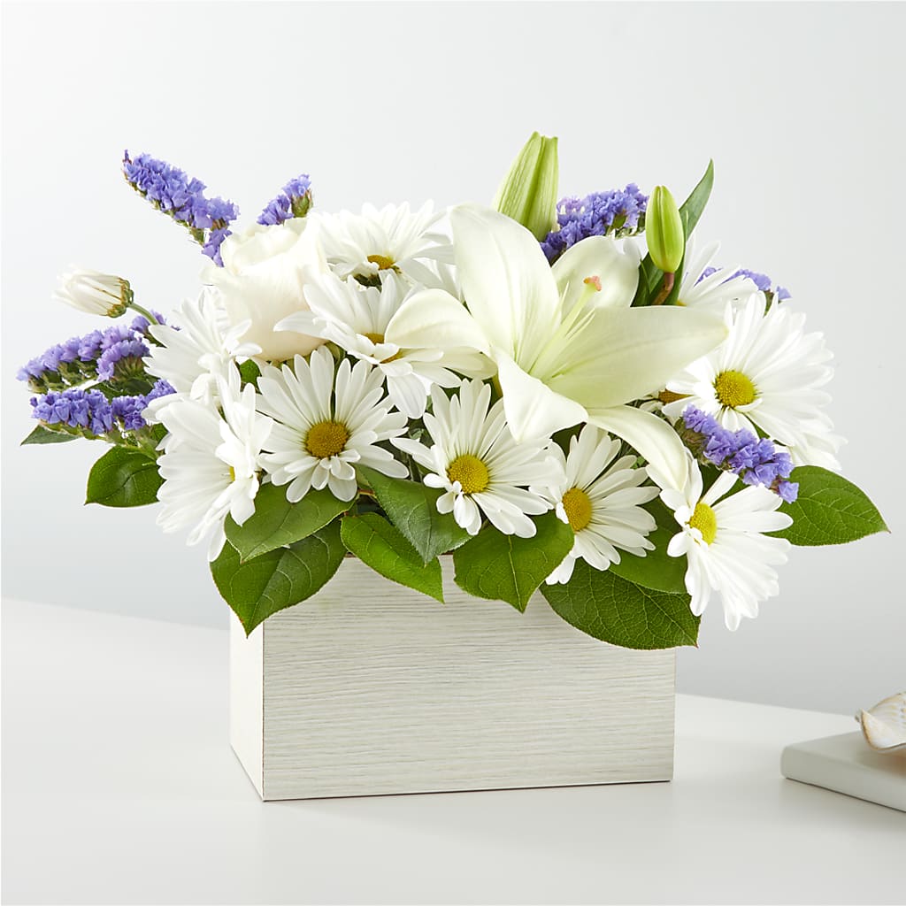 Beyond Blue Box Bouquet – SARAH'S FLOWERS, Fullerton CA