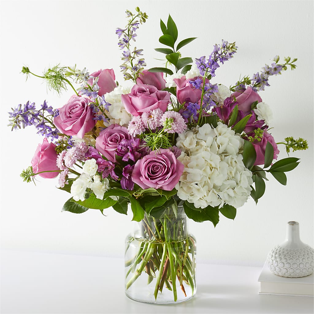 Violet Caress Bouquet – SARAH'S FLOWERS, Fullerton CA