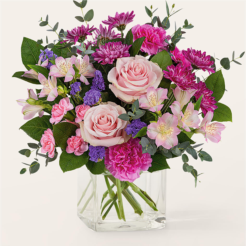 Rosy Radiance Bouquet – SARAH'S FLOWERS, Fullerton CA