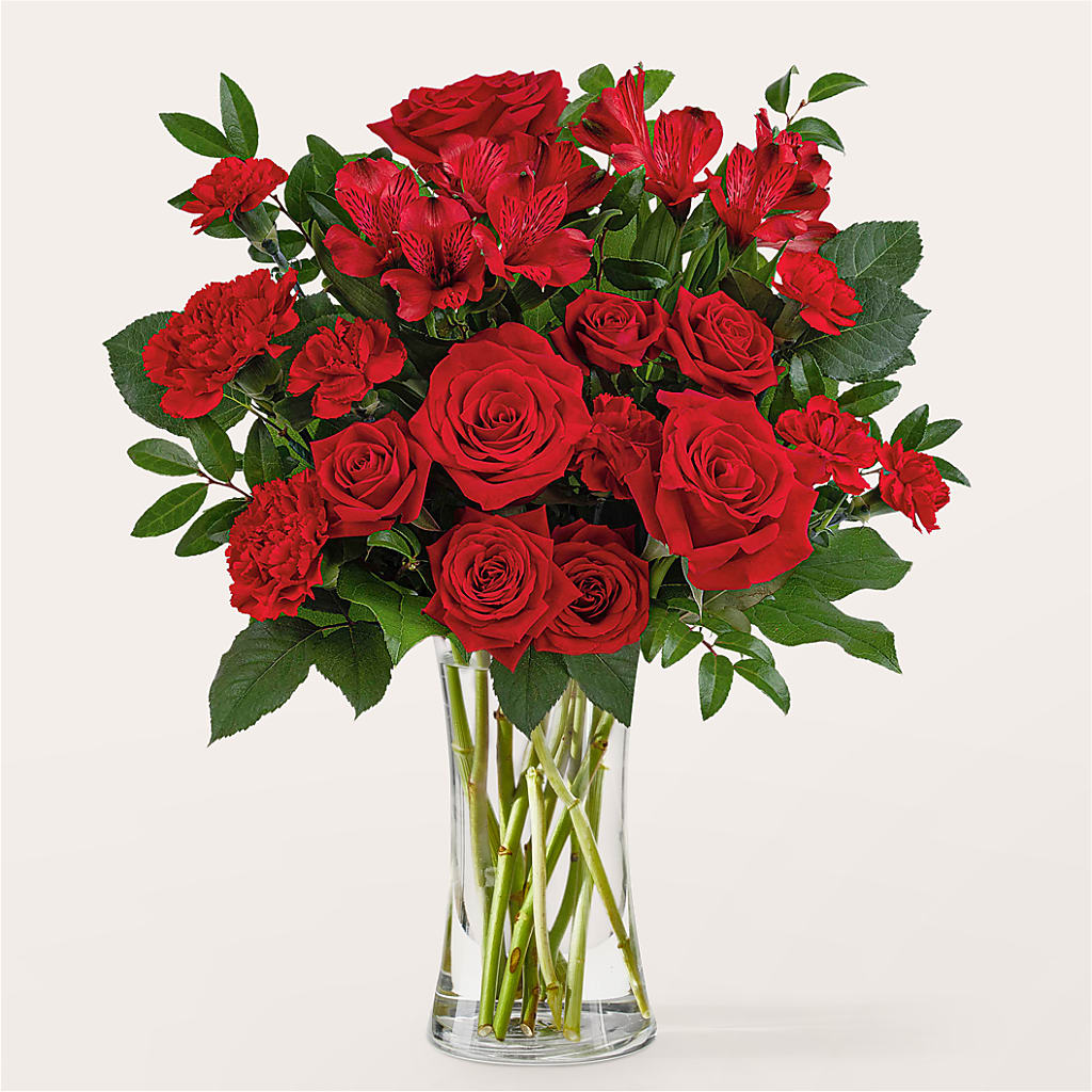 Brilliant Ruby Bouquet – SARAH'S FLOWERS, Fullerton CA
