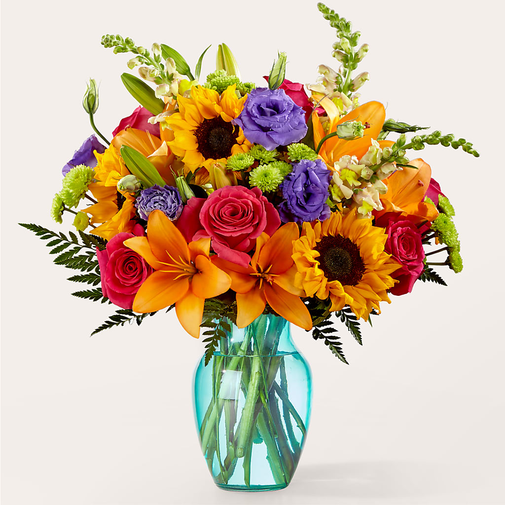 Double Rainbow Bouquet – SARAH'S FLOWERS, Fullerton CA