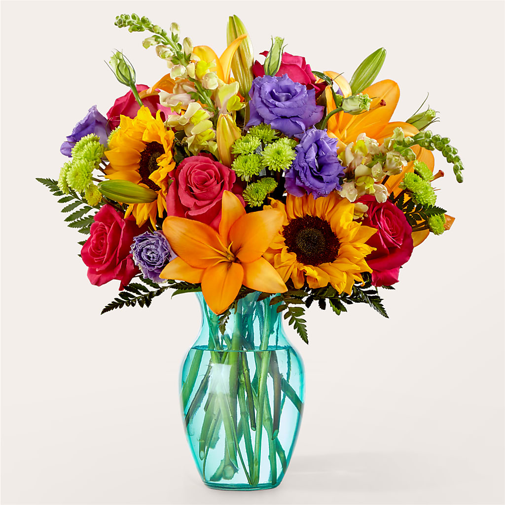 Double Rainbow Bouquet – SARAH'S FLOWERS, Fullerton CA