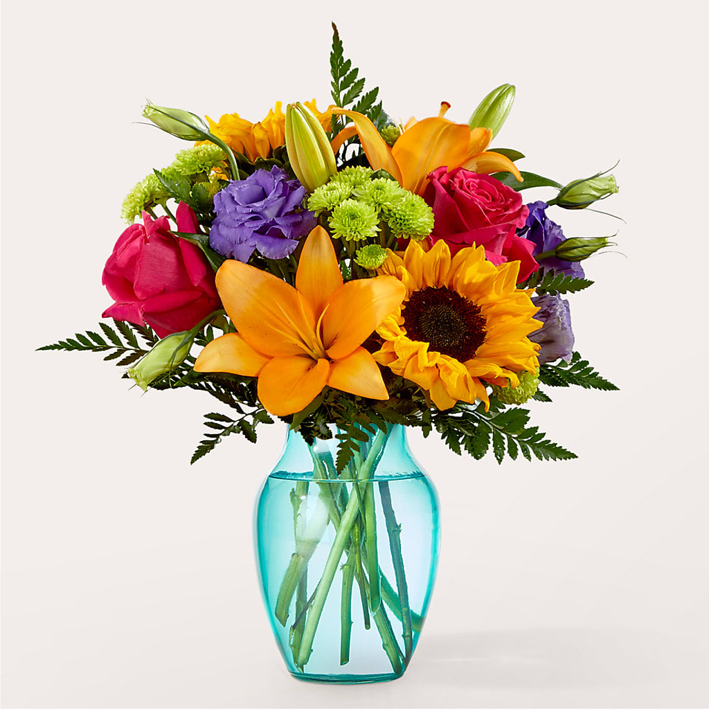 Double Rainbow Bouquet – SARAH'S FLOWERS, Fullerton CA