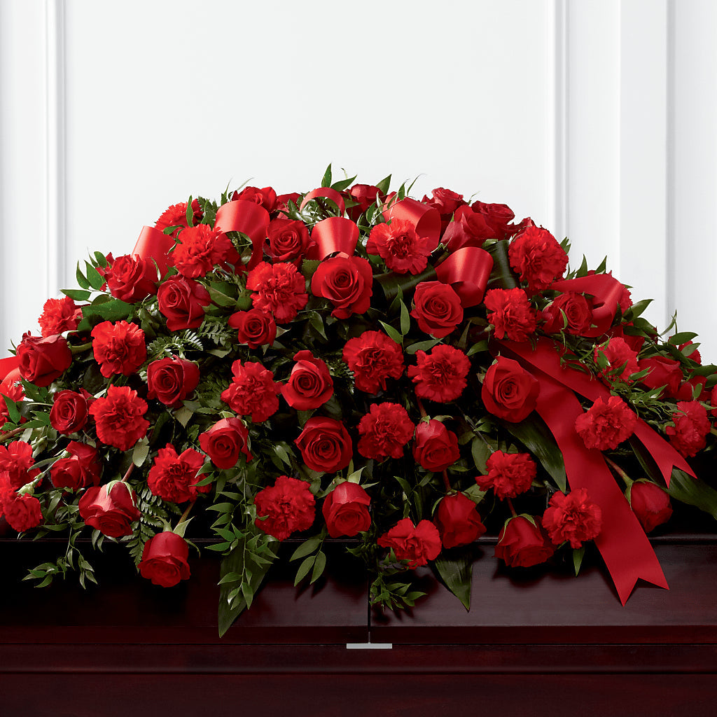 Tribute of Life Casket Spray – SARAH'S FLOWERS, Fullerton CA