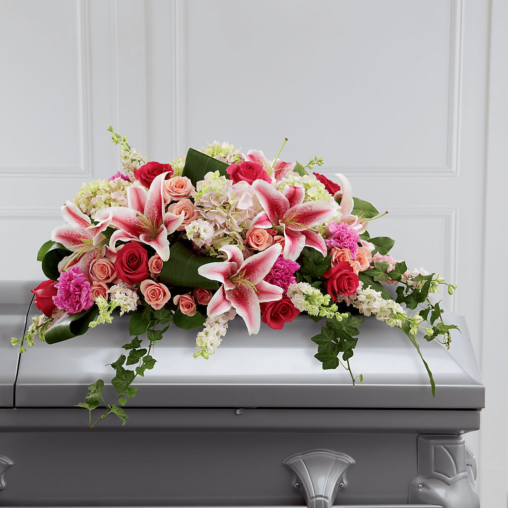 Splendid Grace Casket Spray – SARAH'S FLOWERS, Fullerton CA