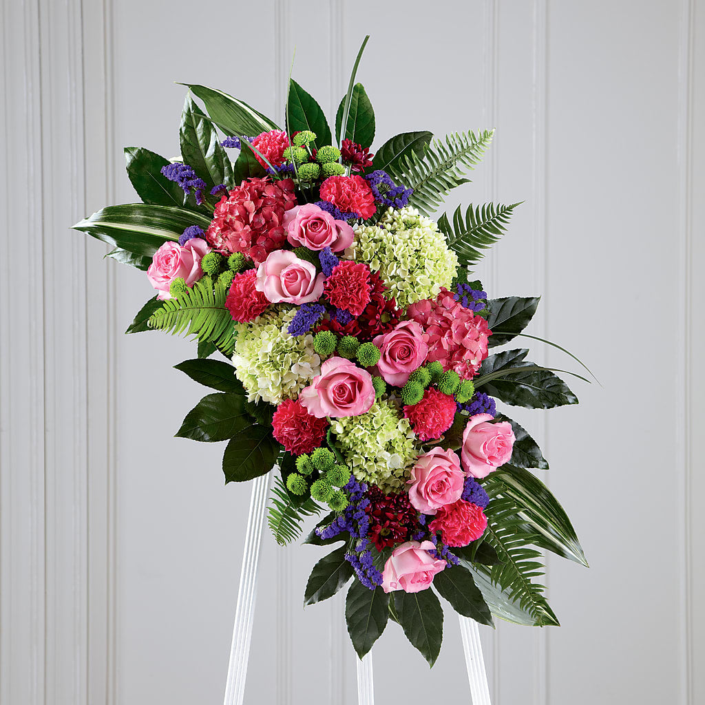 Refreshing Mix Standing Spray – SARAH'S FLOWERS, Fullerton CA