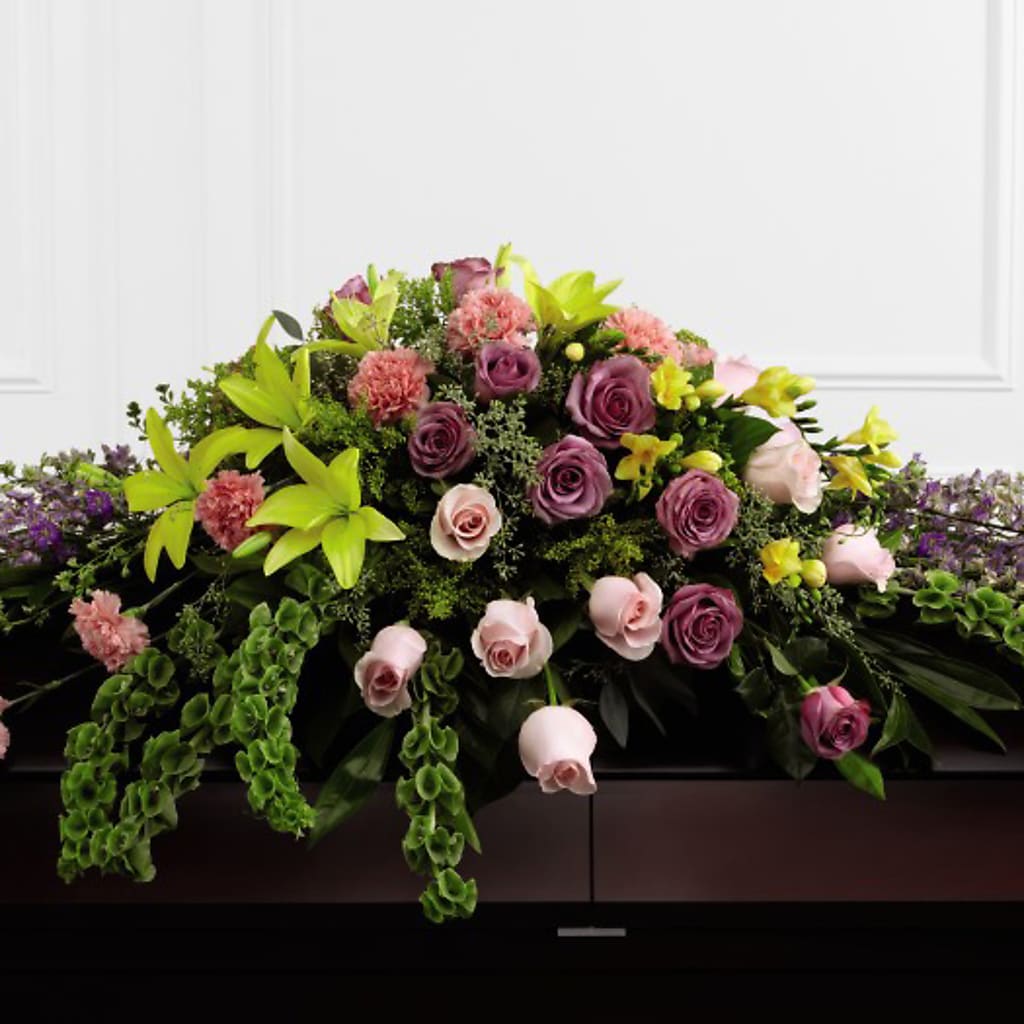 Forever Beloved Casket Spray – SARAH'S FLOWERS, Fullerton CA