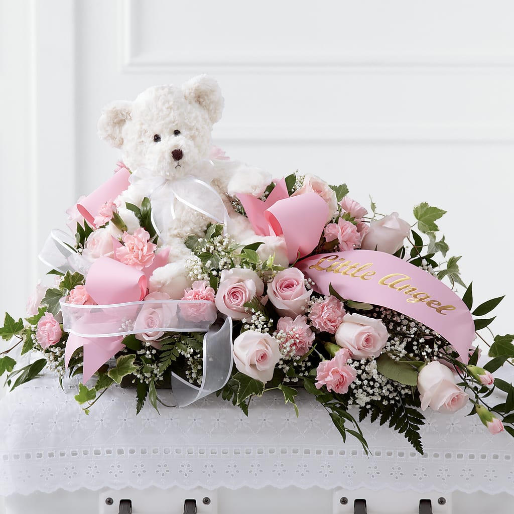 Touch of Sympathy Casket Spray – SARAH'S FLOWERS, Fullerton CA
