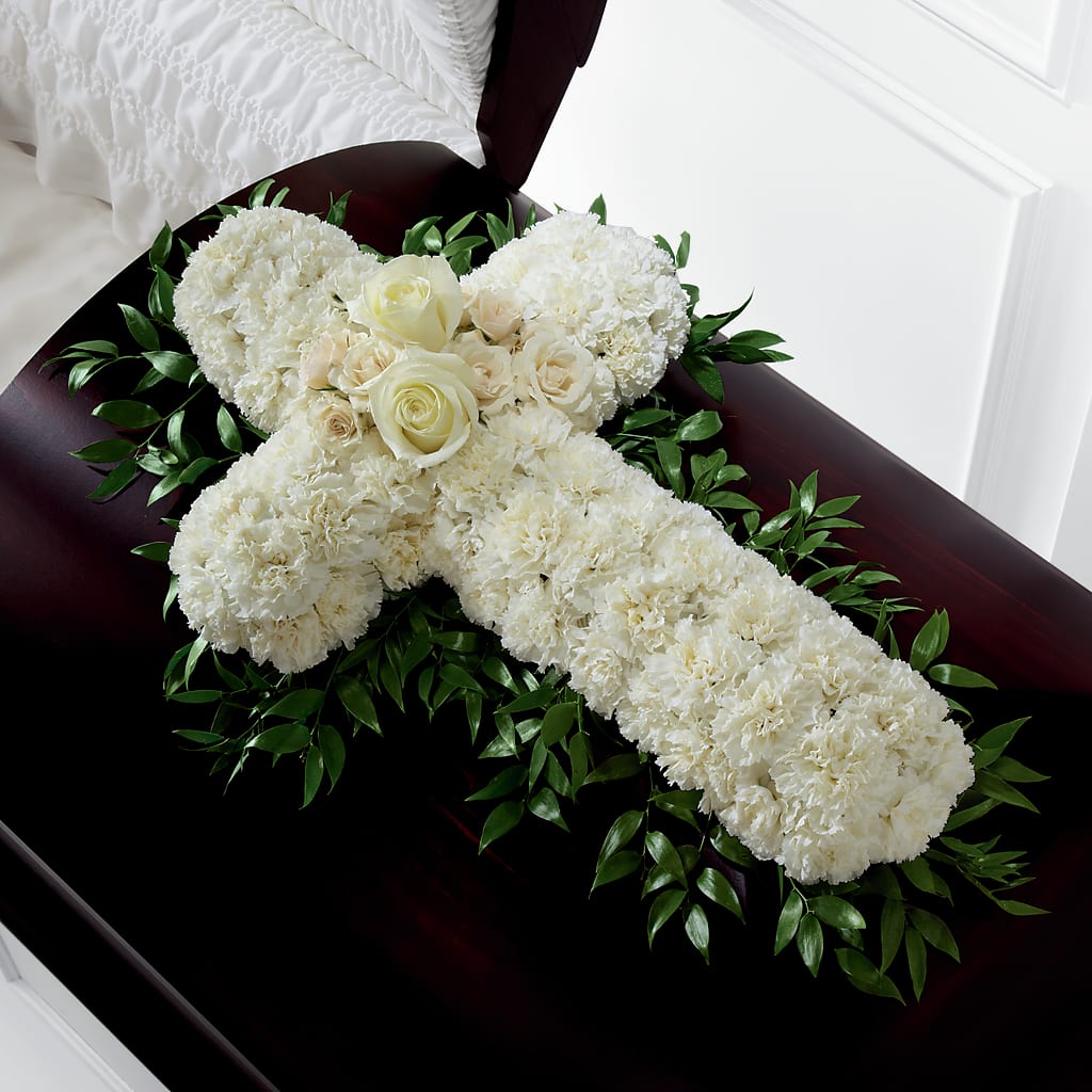 Peaceful Memories Casket Spray (Standard) – SARAH'S FLOWERS, Fullerton CA
