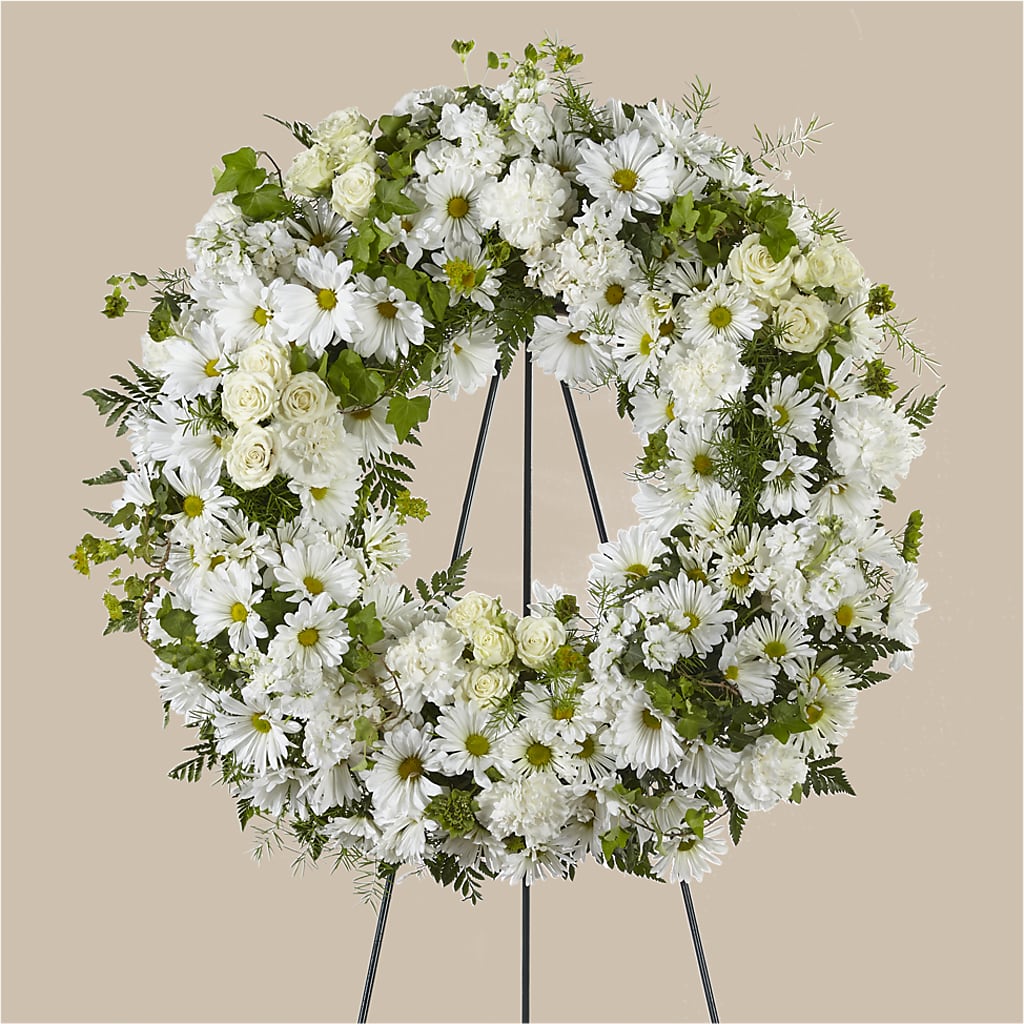 Faithful Wishes Wreath – SARAH'S FLOWERS, Fullerton CA