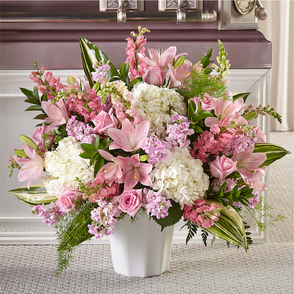 Simply Serene Floor Basket – SARAH'S FLOWERS, Fullerton CA