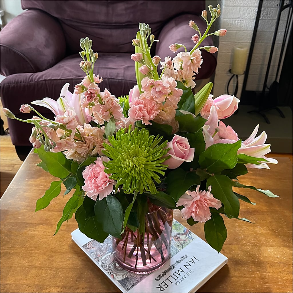 Pretty in Pink Bouquet – SARAH'S FLOWERS, Fullerton CA