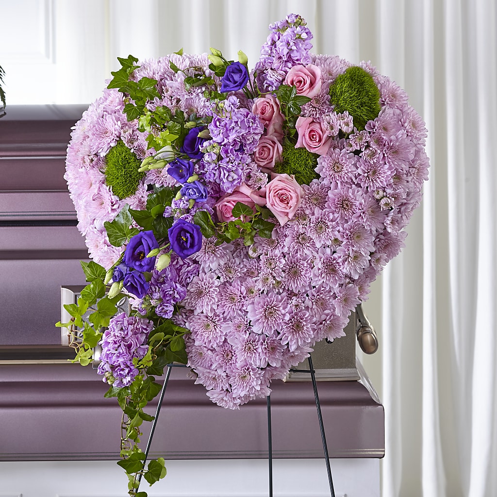 Treasured Love Standing Heart – SARAH'S FLOWERS, Fullerton CA