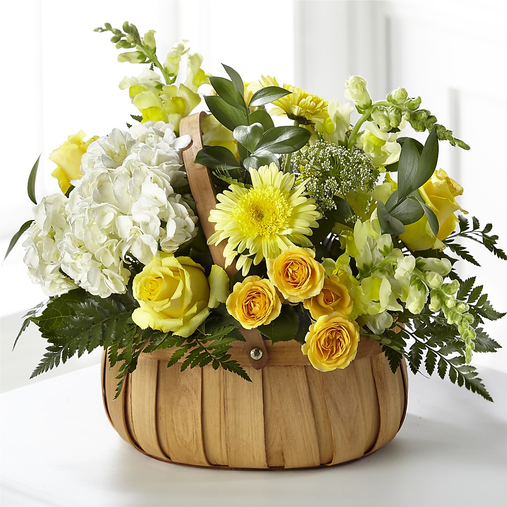Rustic Remembrance Basket – SARAH'S FLOWERS, Fullerton CA