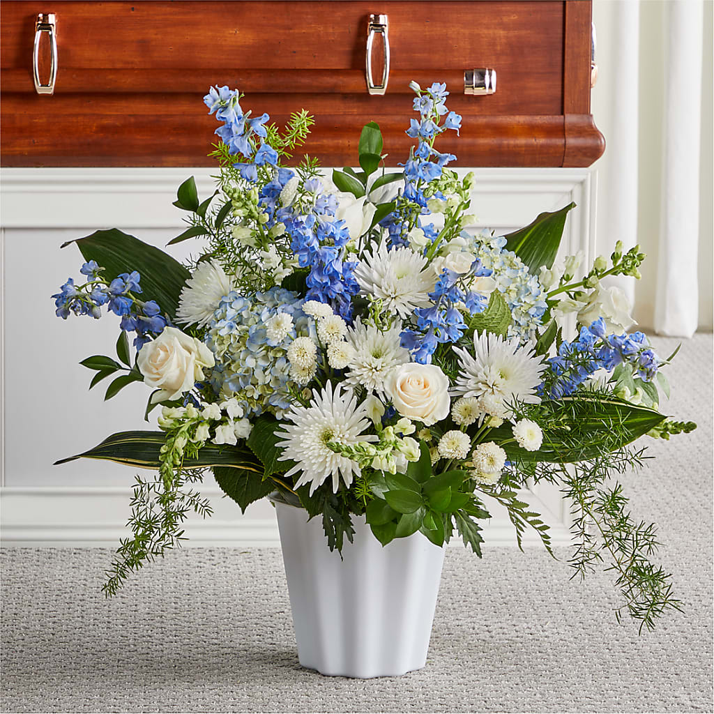 Everlasting Memories Floor Basket – SARAH'S FLOWERS, Fullerton CA