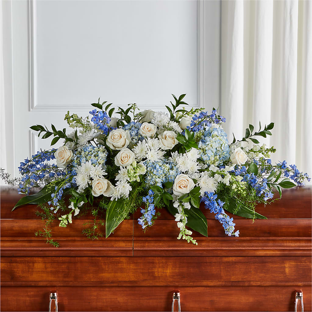 Timeless Essence Casket Spray – SARAH'S FLOWERS, Fullerton CA