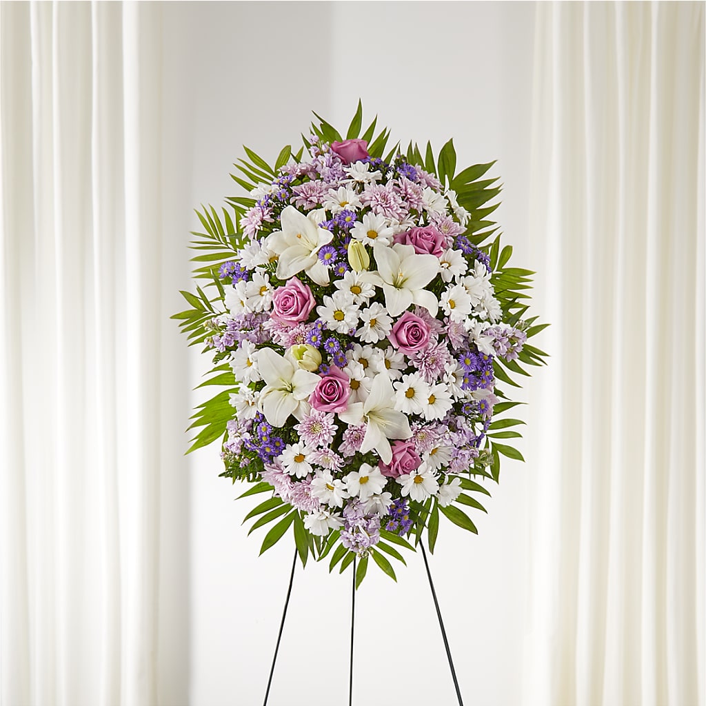 Surrounded by Love Standing Spray – SARAH'S FLOWERS, Fullerton CA