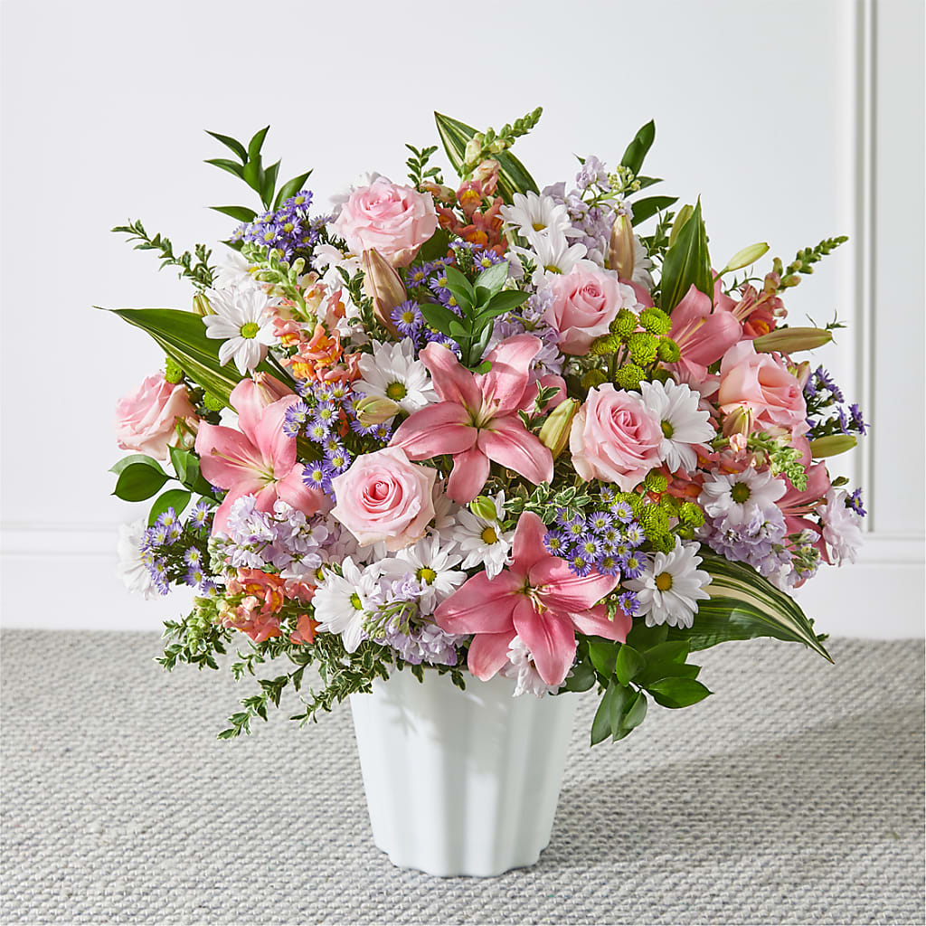 Abundant Compassion Floor Basket – SARAH'S FLOWERS, Fullerton CA