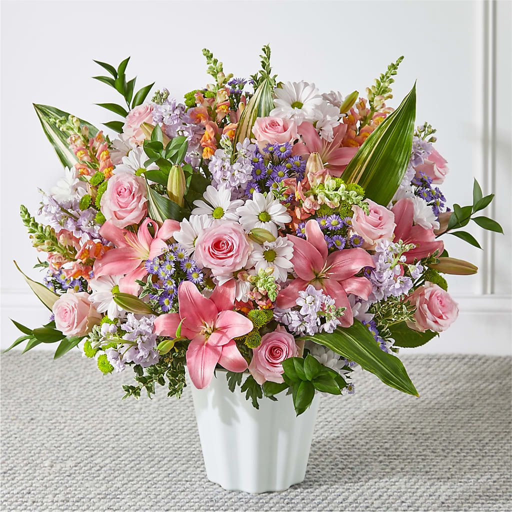 Abundant Compassion Floor Basket – SARAH'S FLOWERS, Fullerton CA