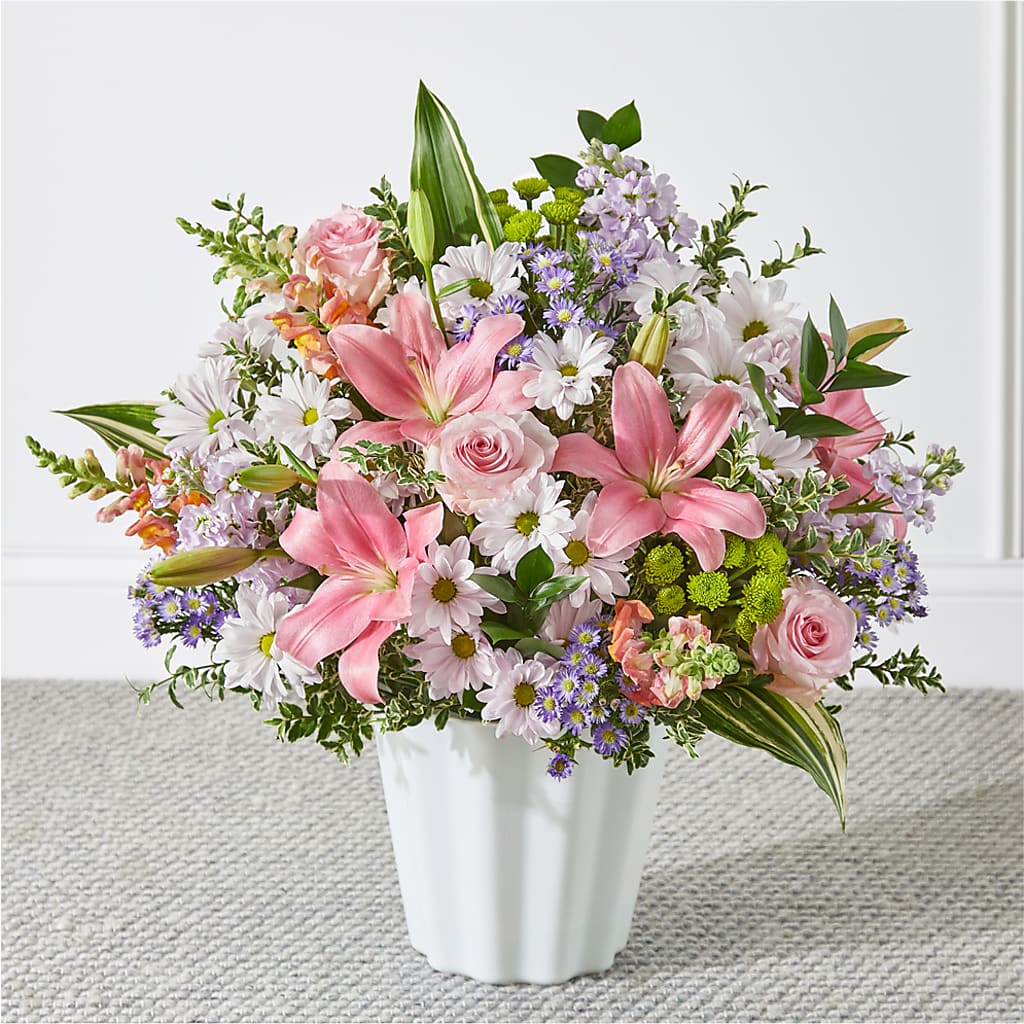Abundant Compassion Floor Basket – SARAH'S FLOWERS, Fullerton CA