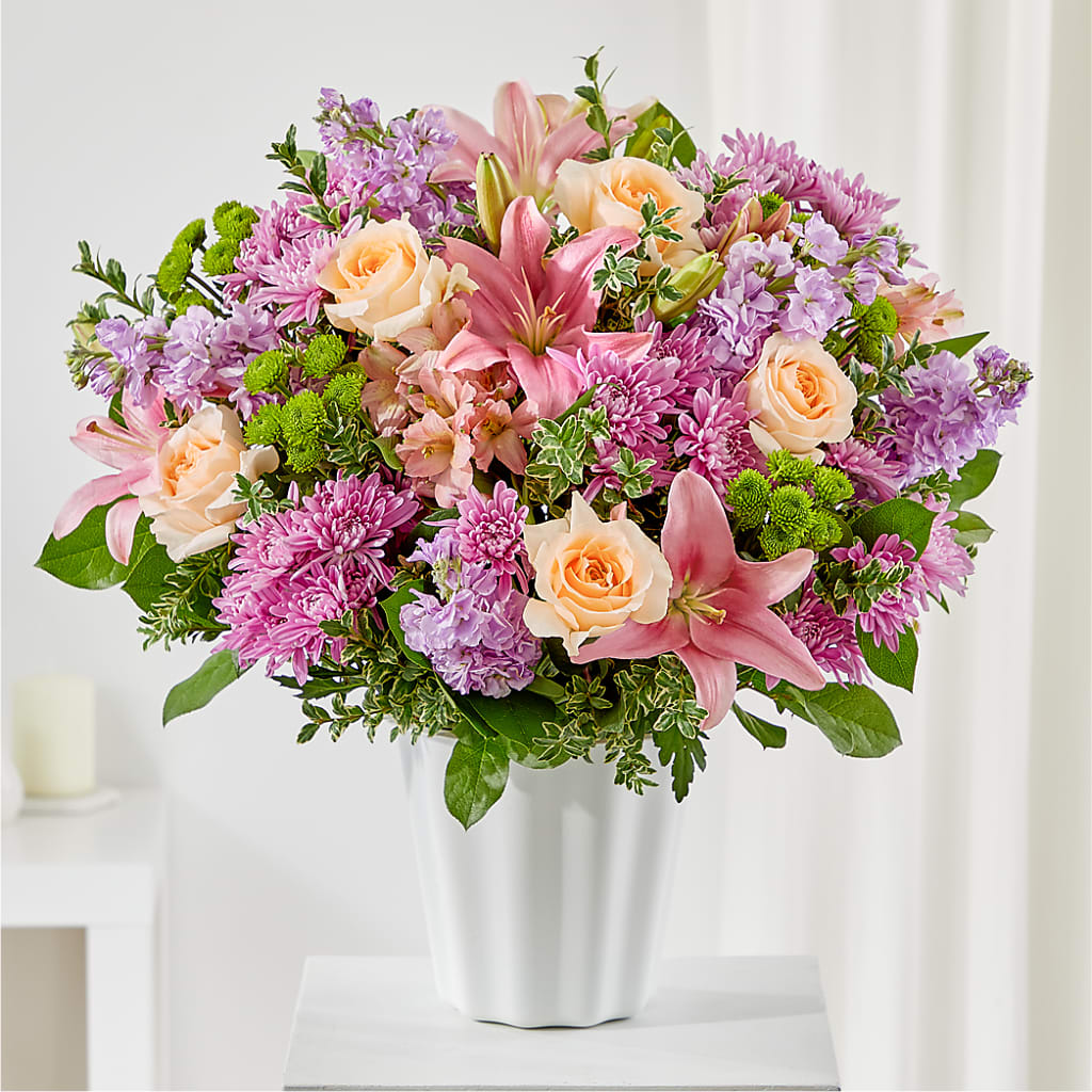 Supportive Embrace Tabletop Basket – SARAH'S FLOWERS, Fullerton CA