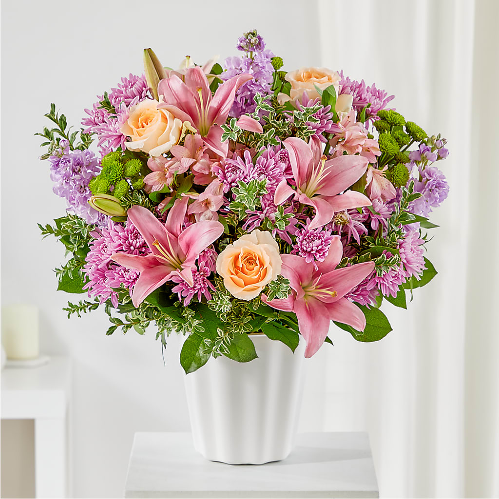 Supportive Embrace Tabletop Basket – SARAH'S FLOWERS, Fullerton CA