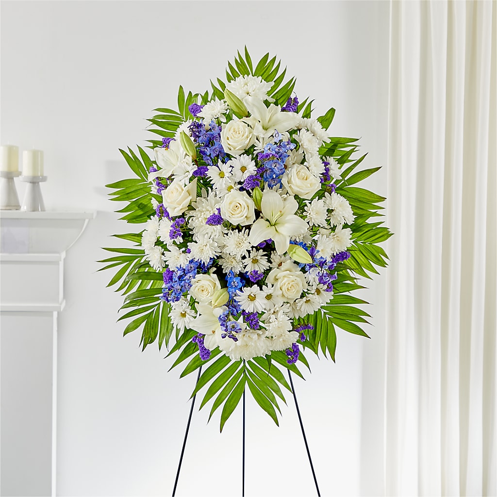 At Rest Standing Spray – SARAH'S FLOWERS, Fullerton CA