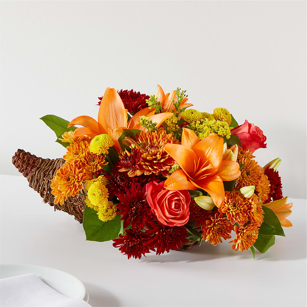 Bouquet of Blessings Cornucopia – SARAH'S FLOWERS, Fullerton CA