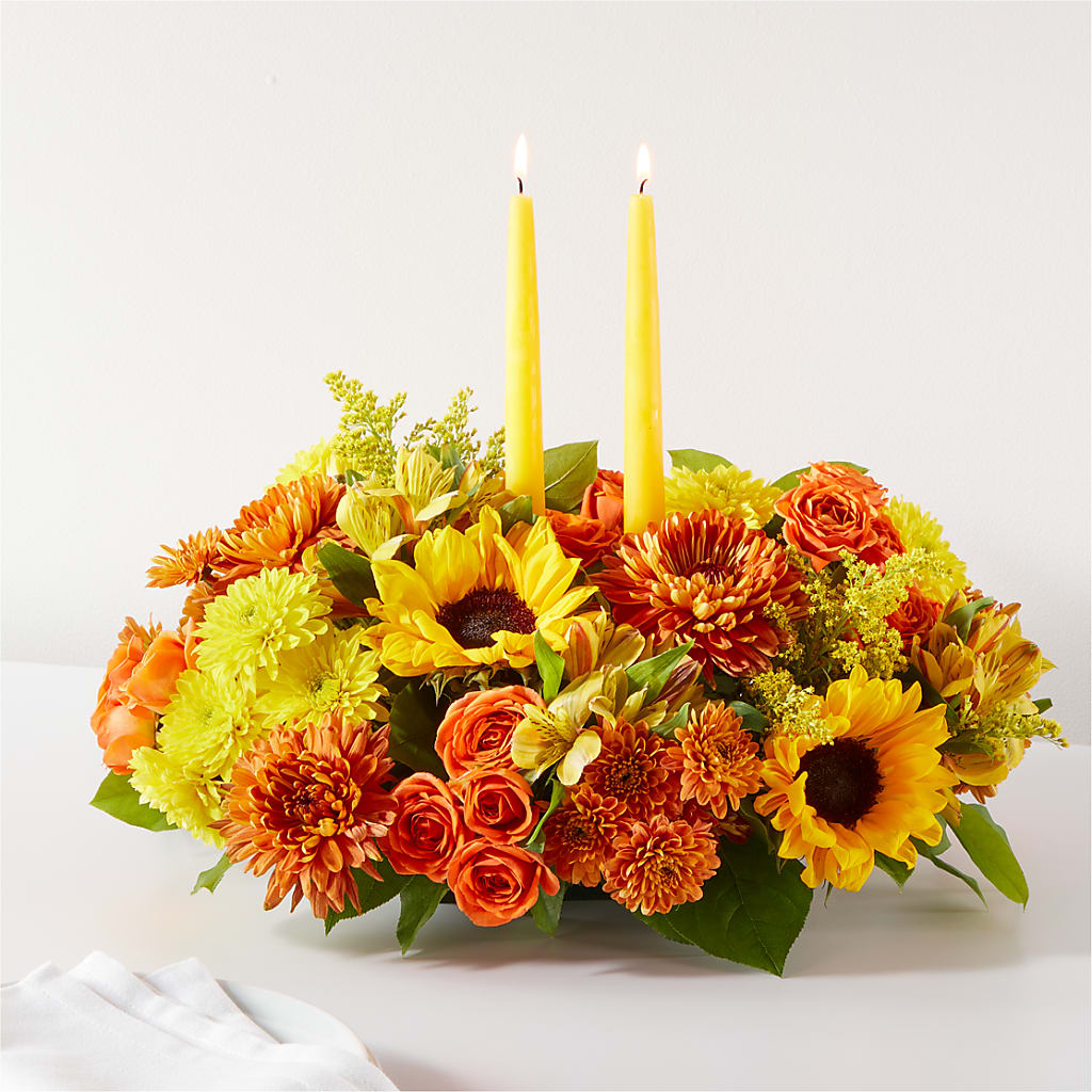 Autumn Harmony Centerpiece – SARAH'S FLOWERS, Fullerton CA