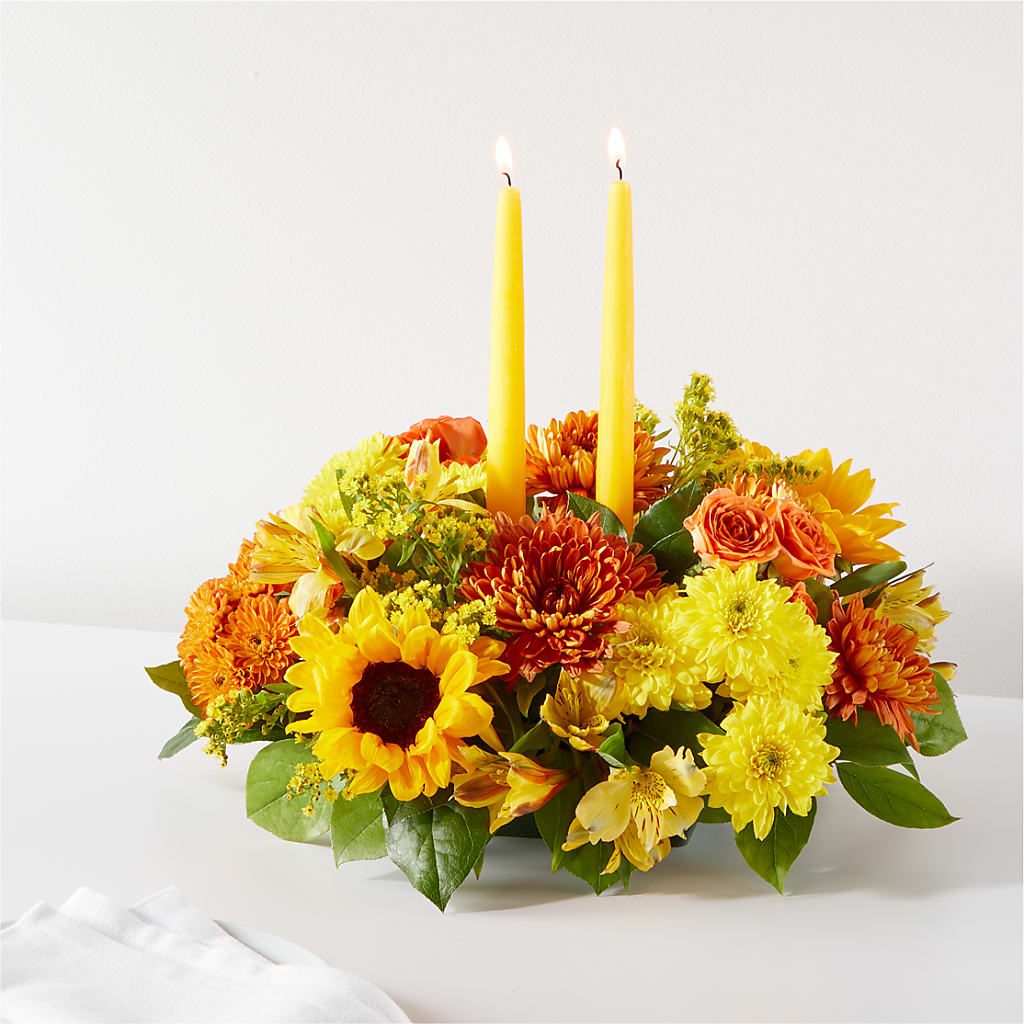 Autumn Harmony Centerpiece – SARAH'S FLOWERS, Fullerton CA