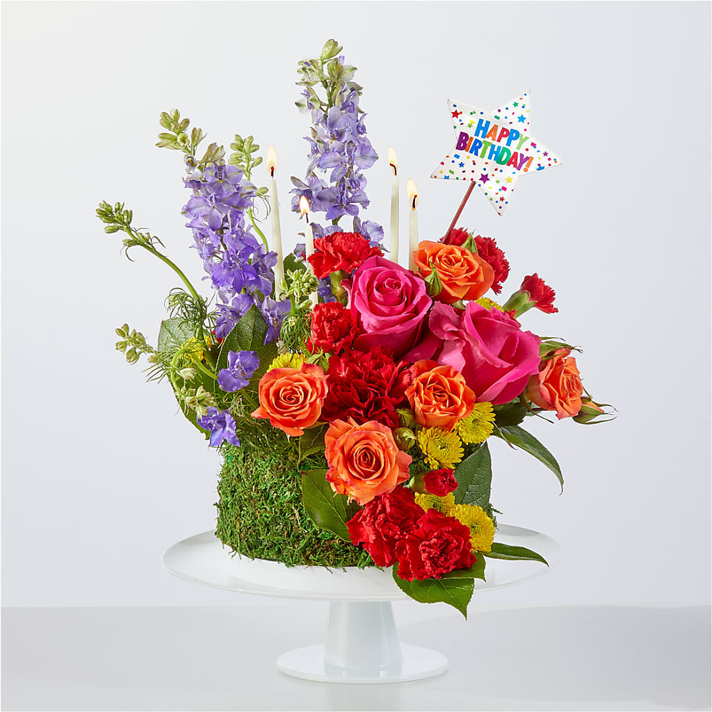 Best Year Yet Floral Cake – SARAH'S FLOWERS, Fullerton CA