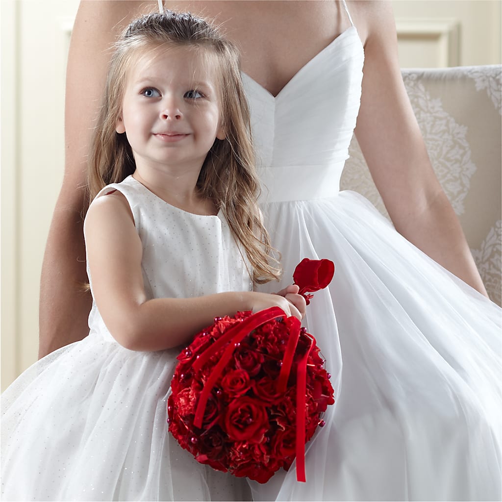Pure at Heart Flower Girl Arrangement – SARAH'S FLOWERS, Fullerton CA