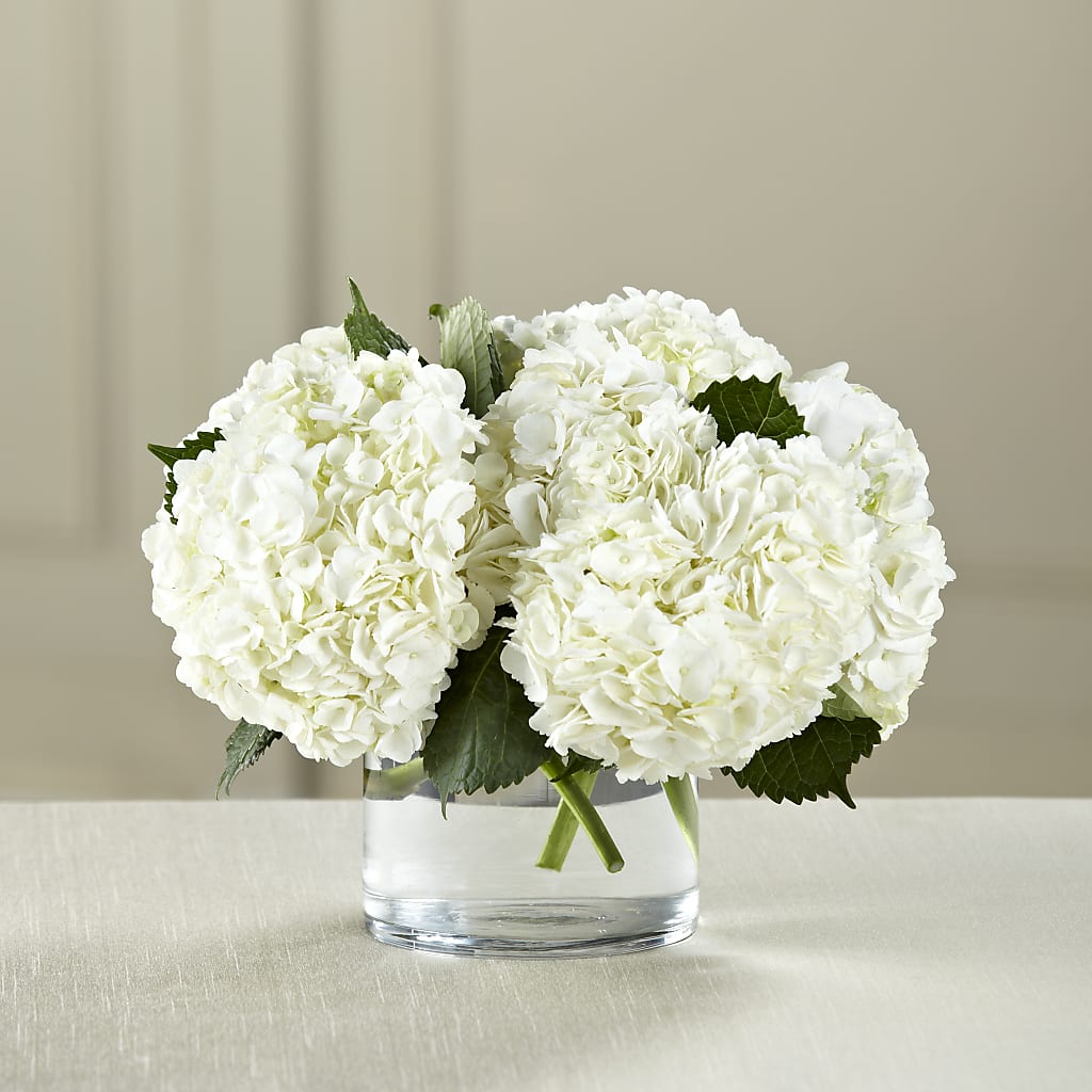White Hydrangea Bouquet – SARAH'S FLOWERS, Fullerton CA