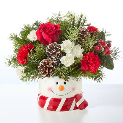 Jolly Snowman Bouquet – SARAH'S FLOWERS, Fullerton CA