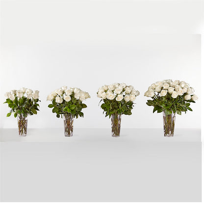 Long Stem White Rose Bouquet – SARAH'S FLOWERS, Fullerton CA