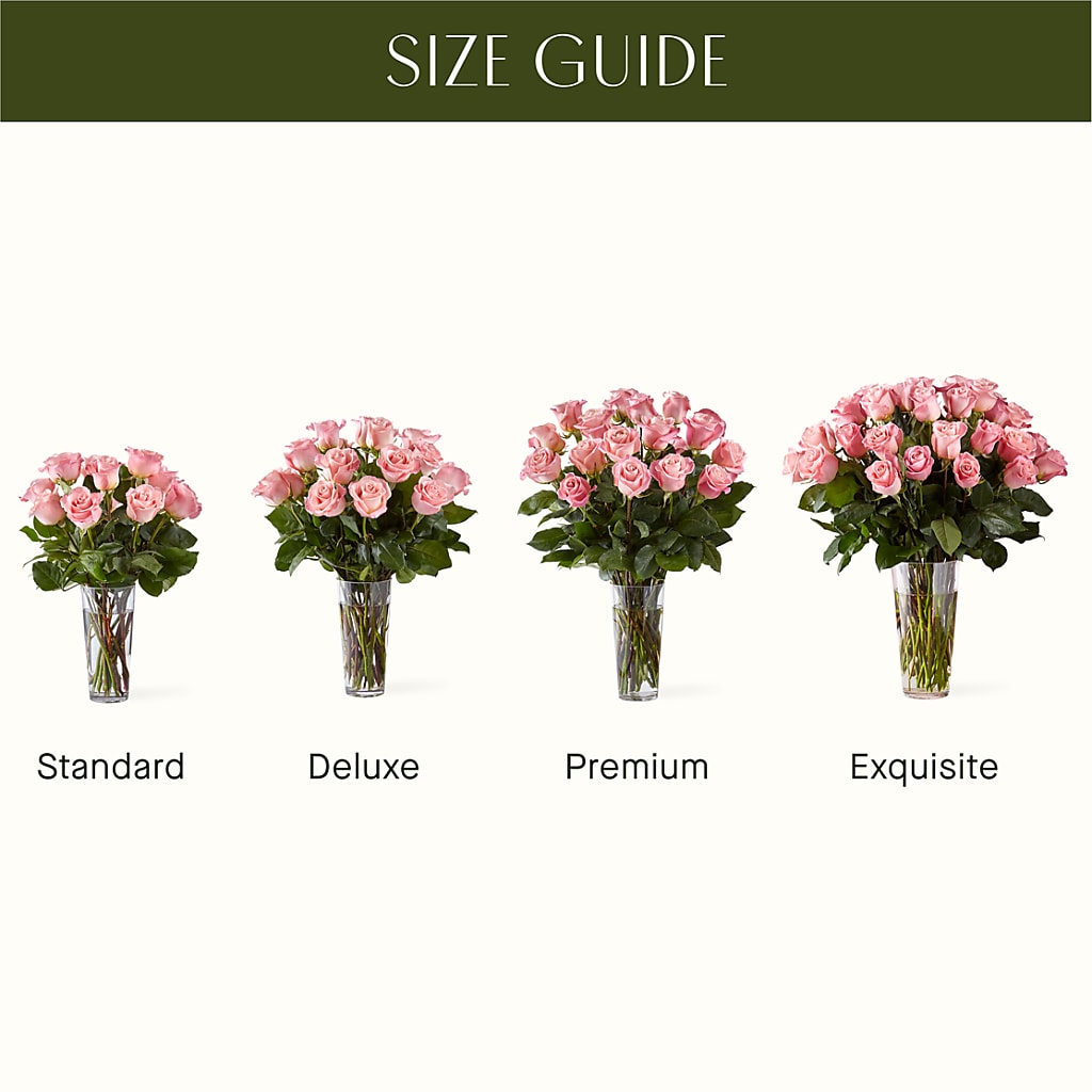 Long Stem Pink Rose Bouquet – SARAH'S FLOWERS, Fullerton CA
