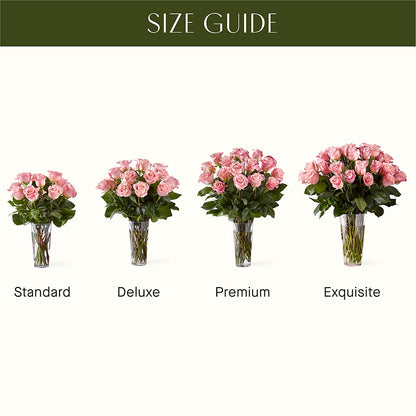 Long Stem Pink Rose Bouquet – SARAH'S FLOWERS, Fullerton CA