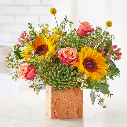 Sunflower Season Bouquet – SARAH'S FLOWERS, Fullerton CA