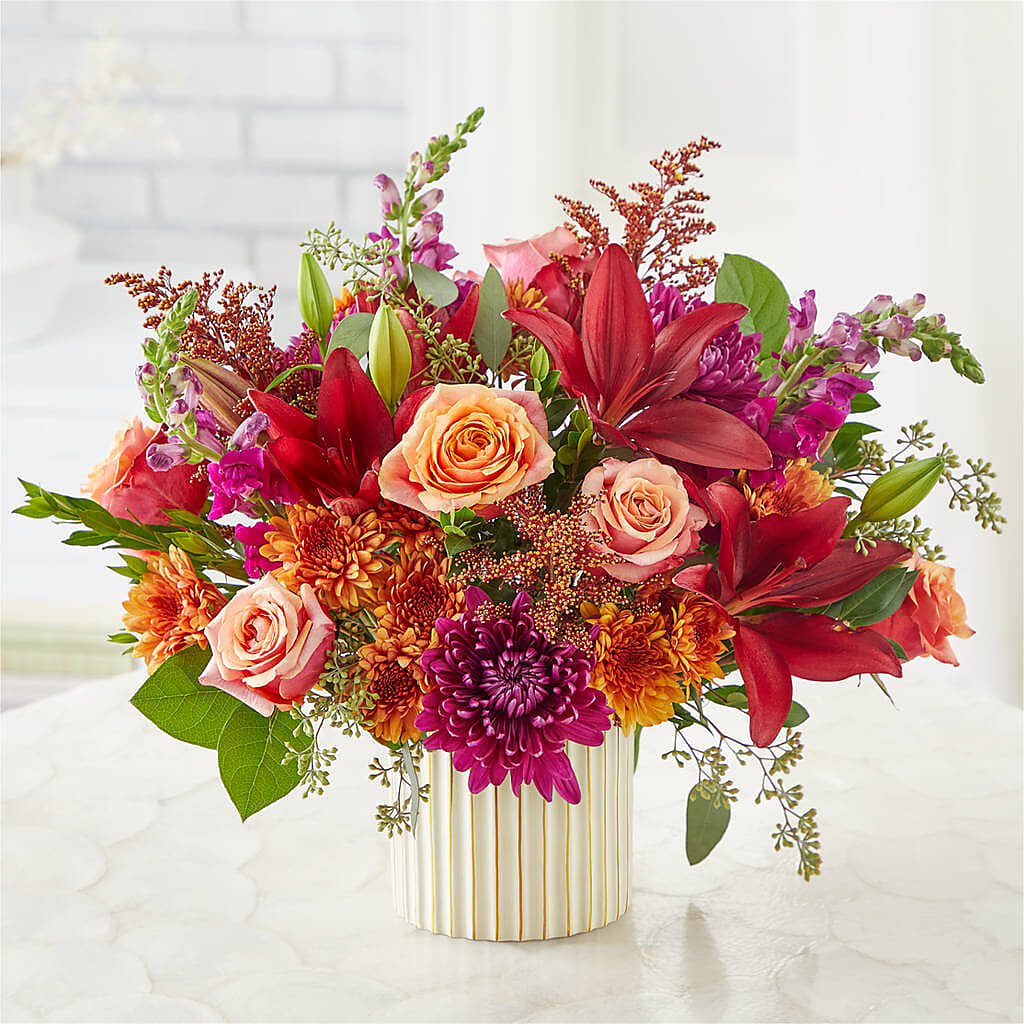Burgundy Landscape Bouquet – SARAH'S FLOWERS, Fullerton CA