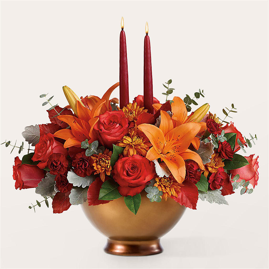 Fruits of Fall Centerpiece – SARAH'S FLOWERS, Fullerton CA