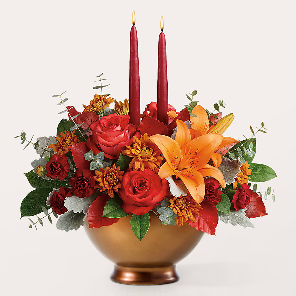 Fruits of Fall Centerpiece – SARAH'S FLOWERS, Fullerton CA
