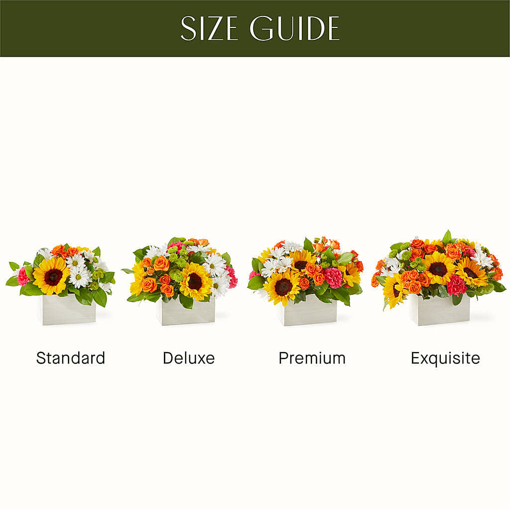 Sun-drenched Blooms Box Bouquet – SARAH'S FLOWERS, Fullerton CA
