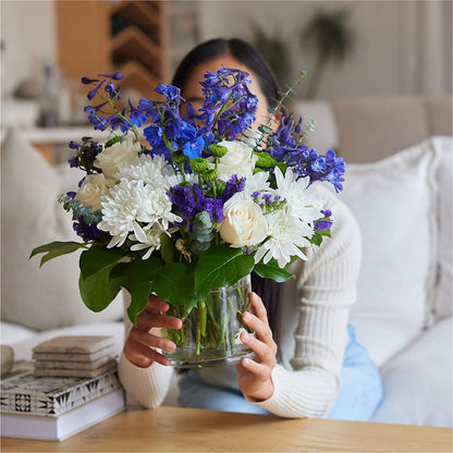 Cerulean Waves Bouquet – SARAH'S FLOWERS, Fullerton CA