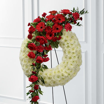 Graceful Tribute Wreath – SARAH'S FLOWERS, Fullerton CA