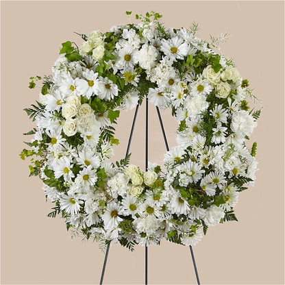 Faithful Wishes Wreath – SARAH'S FLOWERS, Fullerton CA