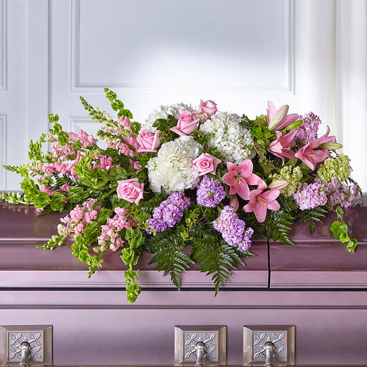 Life's Gratitude Casket Spray – SARAH'S FLOWERS, Fullerton CA