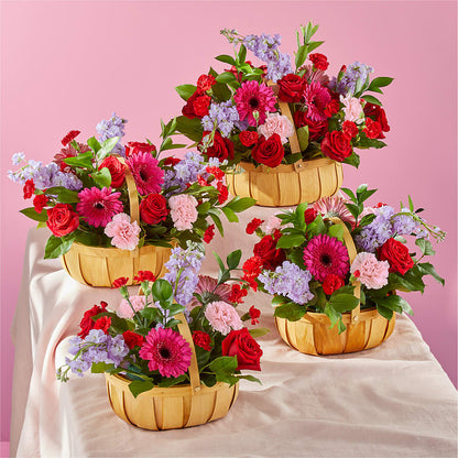 Pink Picnic Basket – SARAH'S FLOWERS, Fullerton CA