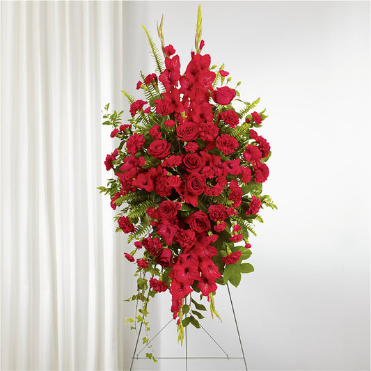 From the Heart Standing Spray – SARAH'S FLOWERS, Fullerton CA